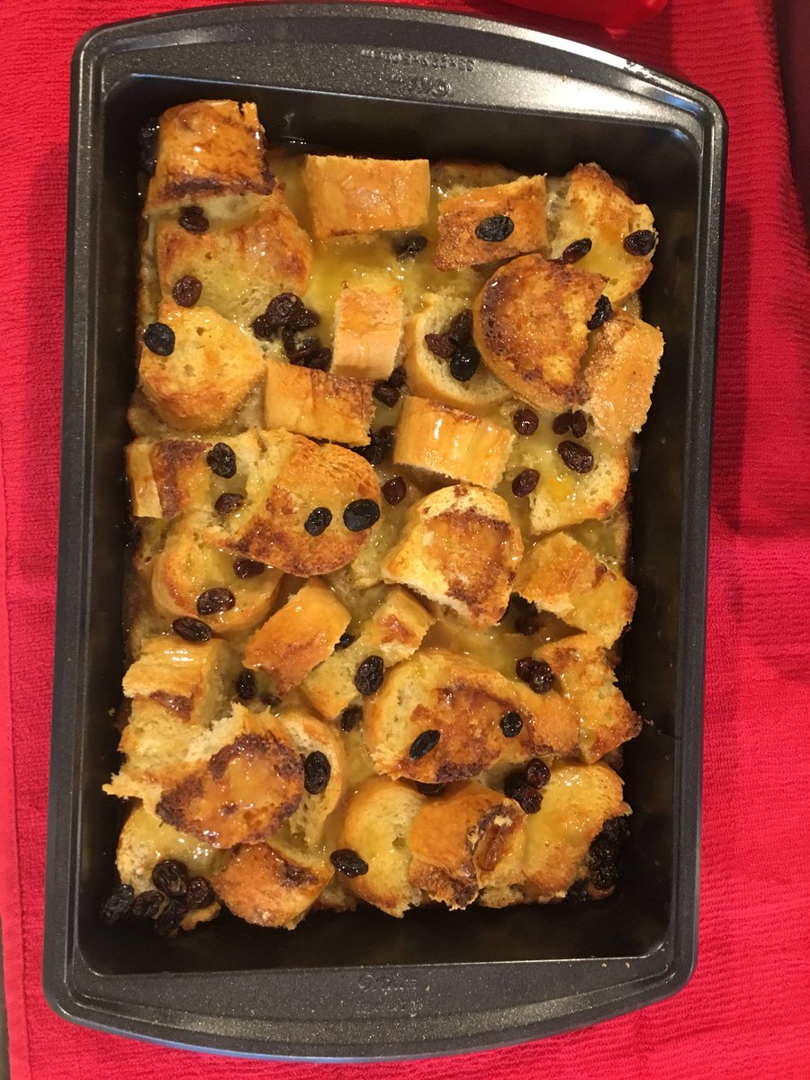 RachQuattrocchi's tweet photo. @terrycrews I made your bread pudding recipe for thanksgiving! 💯💯 https://t.co/TO6n6VG7QN