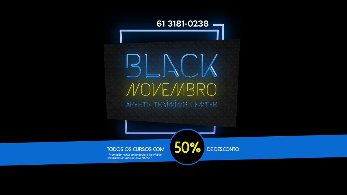 xpertstc's tweet photo. Faça sua matrícula JÁ!!!
#bi #microstrategy #blacknovember #cursosbi https://t.co/NiNEwc2g9w