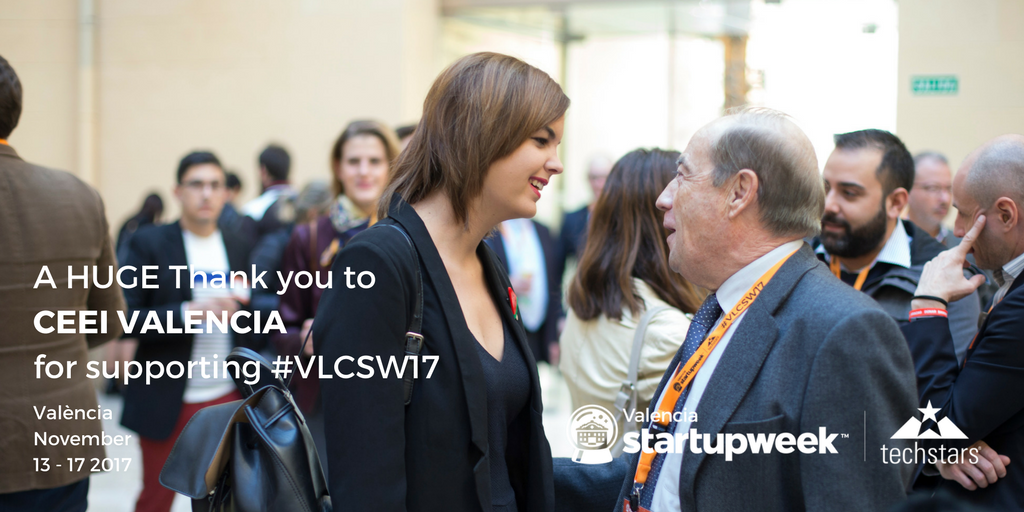 vlcstartupweek's tweet photo. Vosotros también sois parte del éxito de la #VLCSW17. Gracias @ceeivalencia https://t.co/pfURr8B3Pl