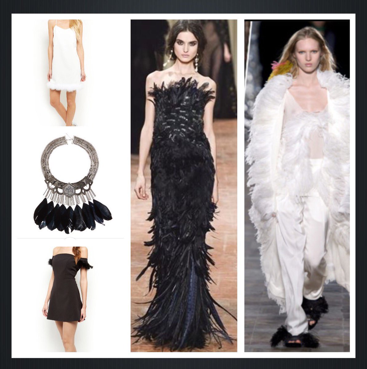 SuzannStylist's tweet photo. TOTD:A-Z of WINTER FASHION 
F=FEATHERS 
Seen all across #catwalks for #winter #fashion #trends #fashionstylist#style https://t.co/IlbA4zFx8h