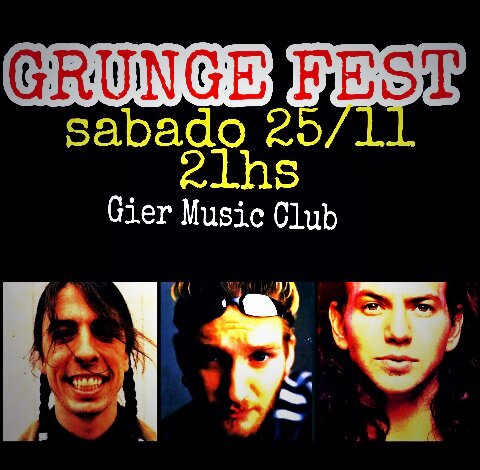 PearlJamAr's tweet photo. Este sabado, Alvarez Thomas 1078, tributo a Foo Fighters, Alice in Chains, covers de Pearl Jam y sorteos #grunge https://t.co/zcPwfq5sz4