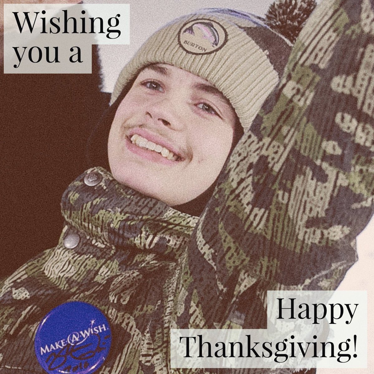 makeawishsfla's tweet photo. Today, and every day, we strive to live out our mission with an attitude of gratitude. β Happy Thanksgiving! #MakeAWishThanks https://t.co/R16mVpRdoG
