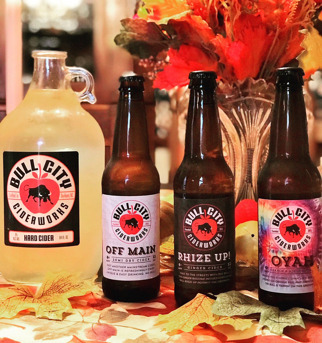 HAPPY THANKSGIVING from our table to yours Cider Heads!! OPEN on Saturday &amp; Sunday for $6 Holiday Flights &amp; Growlers to-go! #LexNC