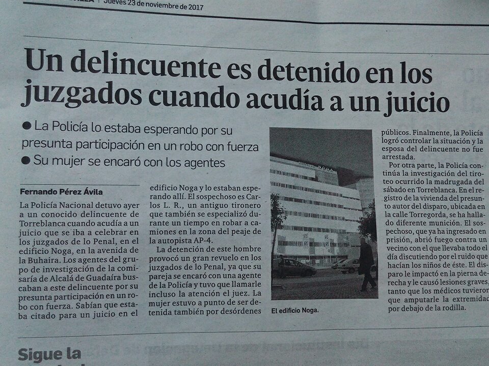 RobeRodrguez's tweet photo. @VidaModernaOML  es detener a un delincuente cuando acude a juicio. https://t.co/sqWUvqkGSW