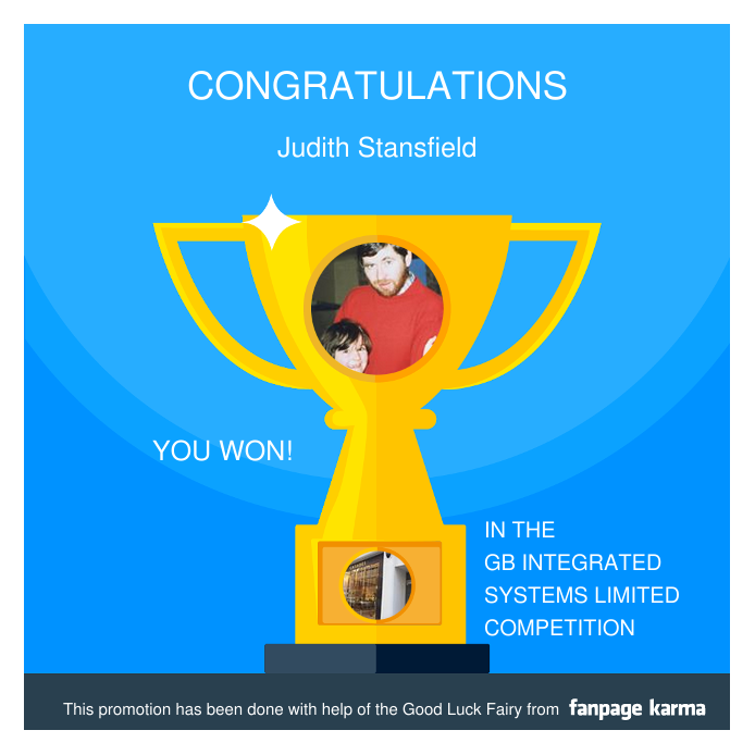 gbintegrated's tweet photo. Drum roll..... and the winner is: Judith Stansfield. Congratulations Judith. The #TheGoodLuckFairy picked you at random for liking, sharing and commenting on our post. We will get your #systemline E50 to you ASAP. A big thank you to everybody who participated. https://t.co/7ligAL5H1T