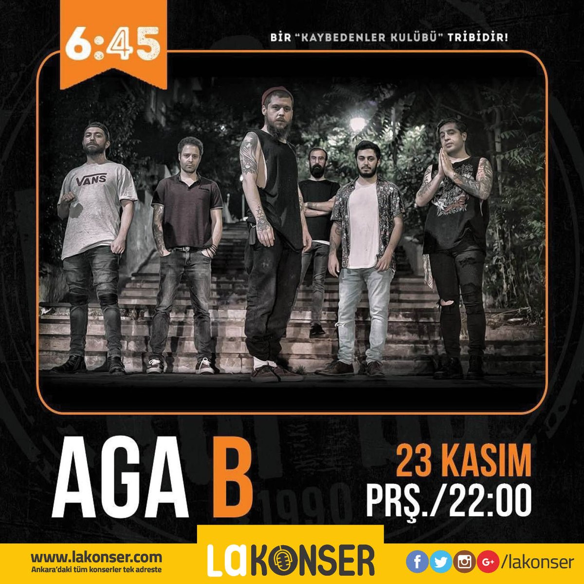 lakonser's tweet photo. Ankara'da bugün öne çıkan konserlerden... #lakonseröneriyor
22:00 Aga B @ 6:45 KK
Daha fazlası için https://t.co/cA0h2zwWrk
#lakonser #ankara #konser #konserankara #ankarakonser #ankarakonseri #müzik #music #concert #canlımüzik #livemusic #agab #agabando #voodoorecords https://t.co/tn4EFW0dIU