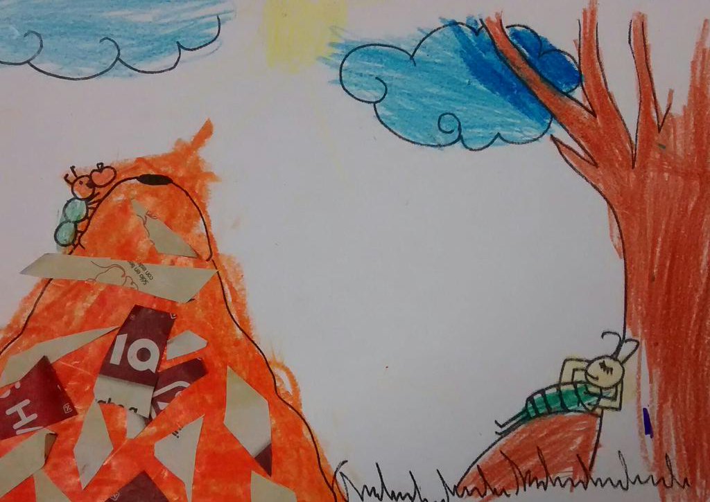 AlvaroGnomo's tweet photo. Hoy trabajando con mis niños de #Creativiteka la fábula de la cigarra y la hormiga me he preguntado...¿Que haré en verano para que no me pase como a la cigarra? De que trabaja un educador fuera del periodo escolar? @DidarkArte @EducaThyssen @lea_luns sugerencias? @mastermuseos ?? https://t.co/2kcFAHfIga