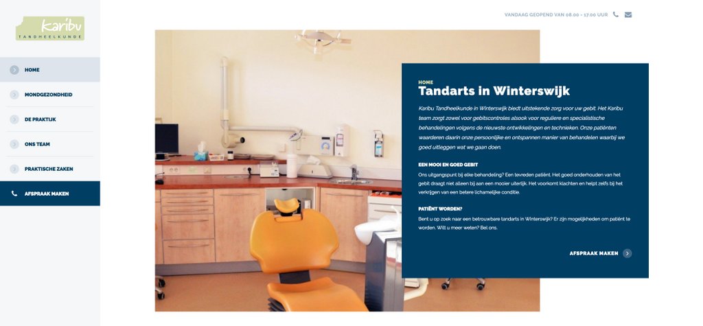 powerassist's tweet photo. LIVE | De nieuwe website van Karibu Tandheelkunde is in de lucht! https://t.co/mqImtKA16T https://t.co/Z0VwcLeCkY