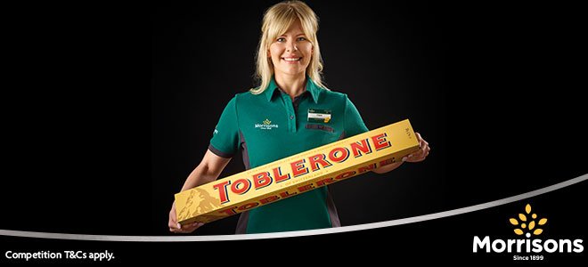For the chance to win a giant 4.5kg Toblerone, tag 2 friends you would share it with, using #TobWin below po.st/TobWin