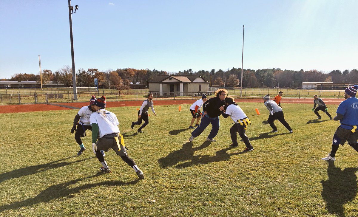 IC_Riders's tweet photo. 1st Annual ICC Turkey Bowl 🦃 a success. Over 30 alumni participated played flag football 🏈. https://t.co/YlAaKEhihr