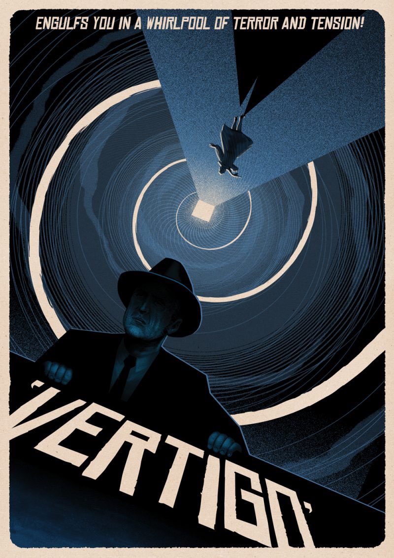 PosterSpy's tweet photo. VERTIGO by @mattgriffinart 
https://t.co/CoYPC3KeUv #AlfredHitchcock #Vertigo #Cinema https://t.co/STR3krbVZ7