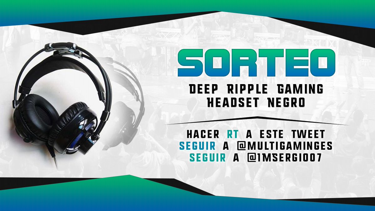multigeekx's tweet photo. 🔔 ¡#SORTEO de unos Auriculares Gaming DEEP RIPPLE! 😍

Para participar➡ Haz #RT, Sigue a @MultiGamingES y a @IMSergio07 
¡¡Es internacional y con gastos de envío GRATIS!! 🌎😀 https://t.co/sgSMviE0lQ