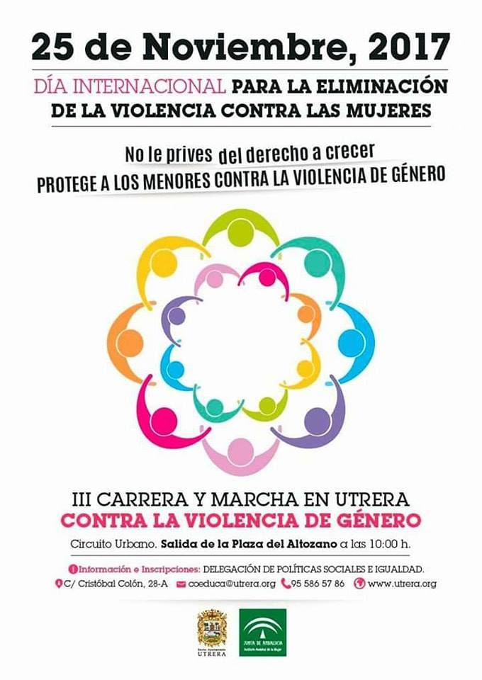 III Carrera y Marcha contra la Violencia de Género  buff.ly/2B6xvaN <a href="/ciudadutrera/">Ayuntamiento de Utrera</a> #3.8k 25-NOV #running #marcha