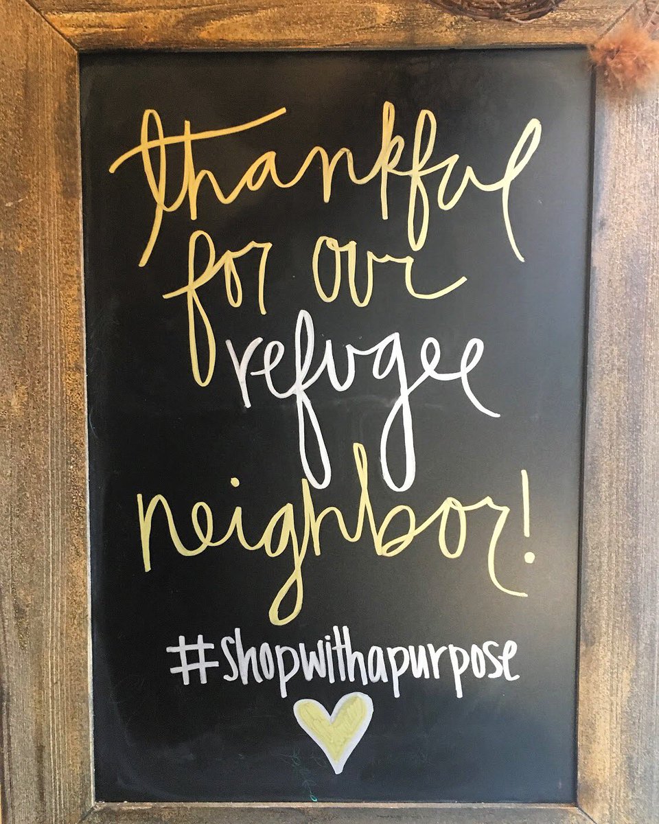 re_newproject's tweet photo. Thankful for our talented refugee Artisans, staff, volunteers and you! Happy Thanksgiving! #wewelcomerefugees #carrythestory https://t.co/EAOshhfCKC