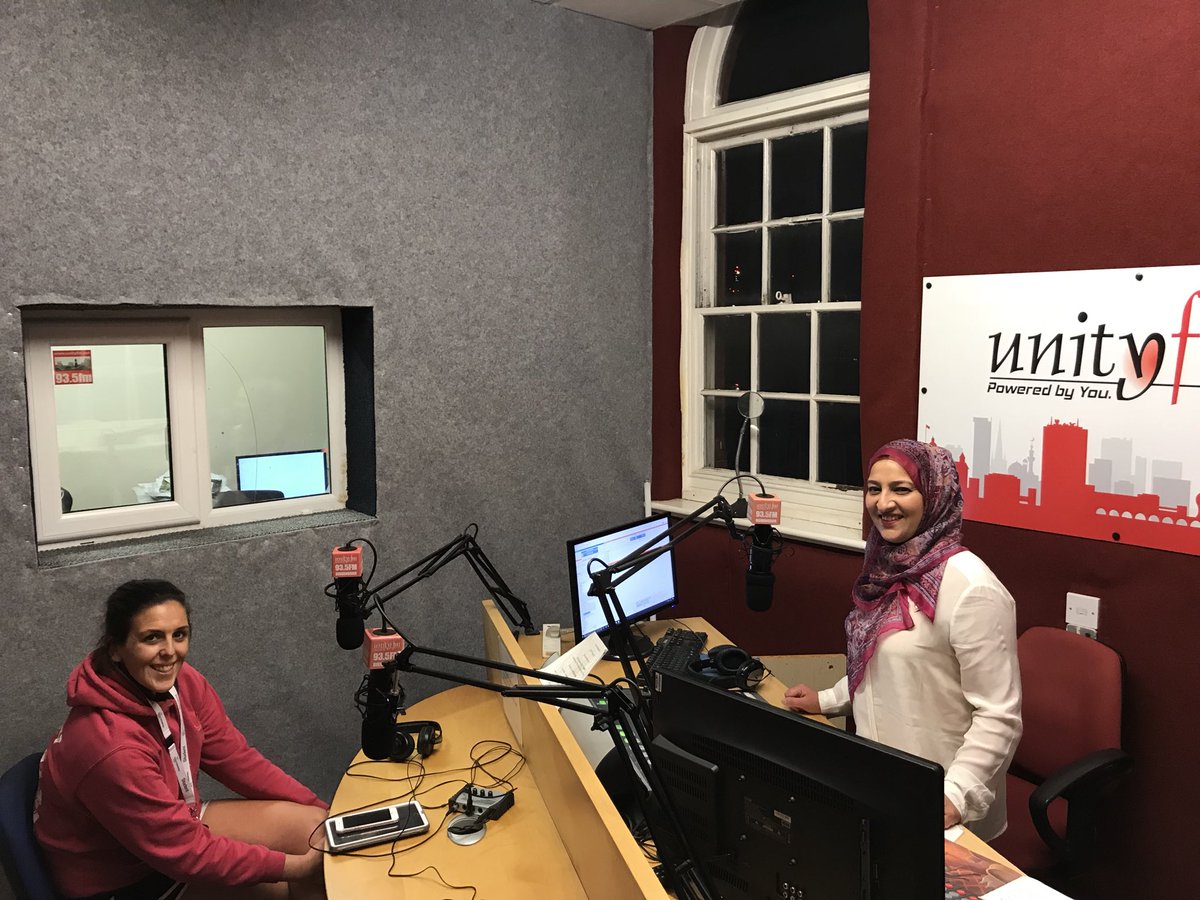 DanLockeWheaton's tweet photo. @AUEA_UTC Cathy Bedney delighted to be live on Unity FM talking about careers in STEM and UCAS https://t.co/7uoqBeBxkf