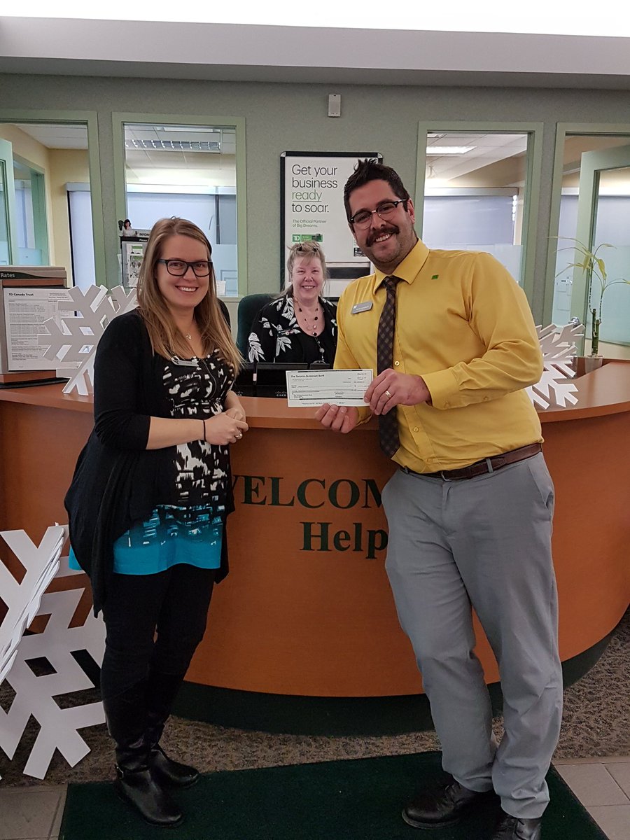 Thrilled to donate $1000 to YMCA Strong Kids on behalf of TD Brentwood! <a href="/YMCA_Calgary/">YMCA Calgary</a> <a href="/ShawnnetteF_TD/">Shawnnette Fraser</a>