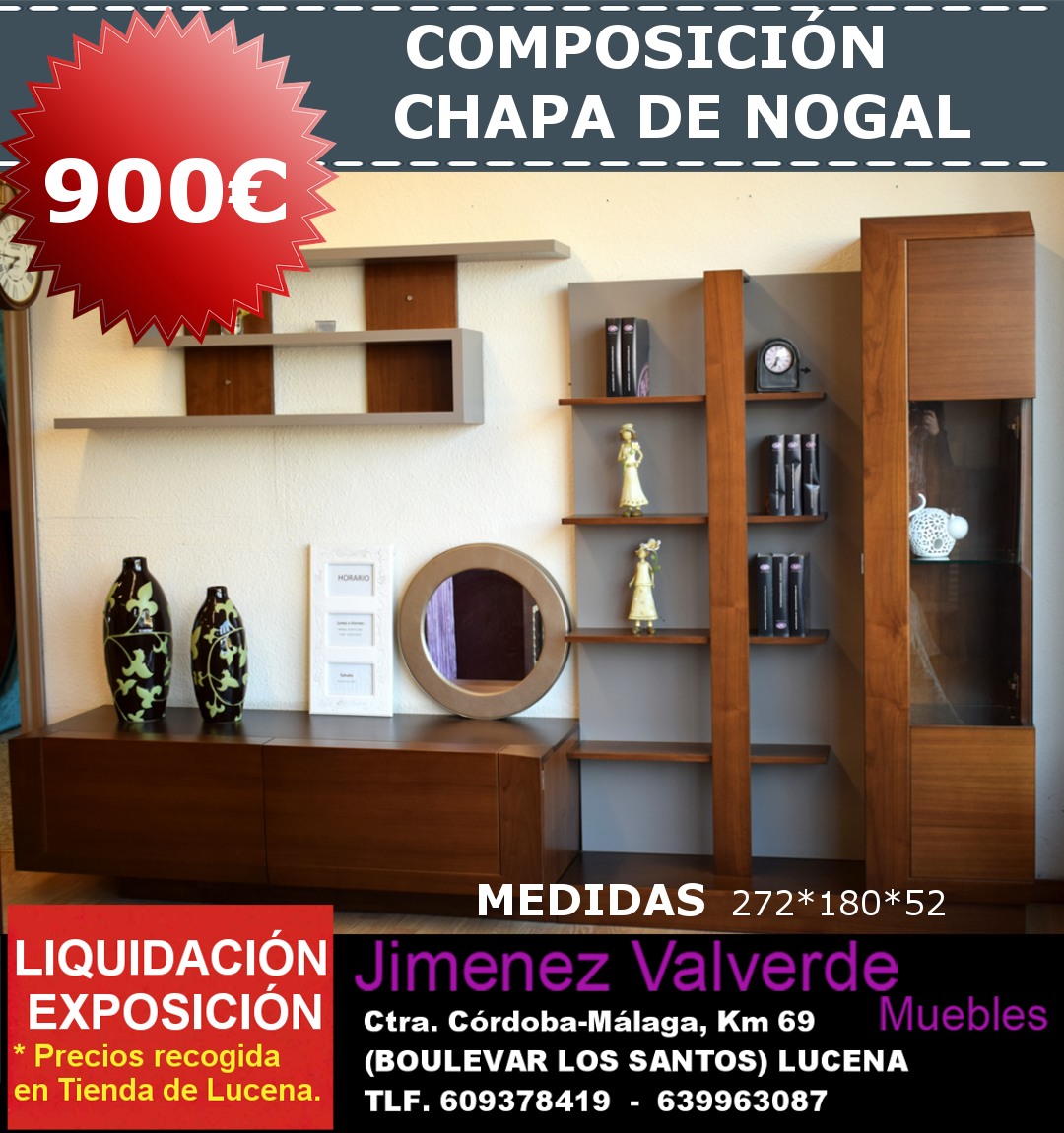 #liquidacionporcierre #diseño #calidad #mobiliario #dormitorios #comedor #auxiliar #tapiceria JIMENEZ VALVERDE MUEBLES Ctra/ Cordoba Malaga Km 69 Lucena (Cordoba) 957500752.