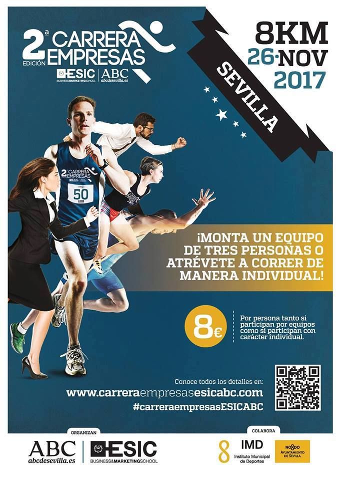 #Carrera de las #Empresas #Sevilla <a href="/ESICSevilla/">ESIC Sevilla</a> <a href="/abcdesevilla/">ABC de Sevilla</a> #8k 26-NOV #running #sevilla  buff.ly/2A1BuZA