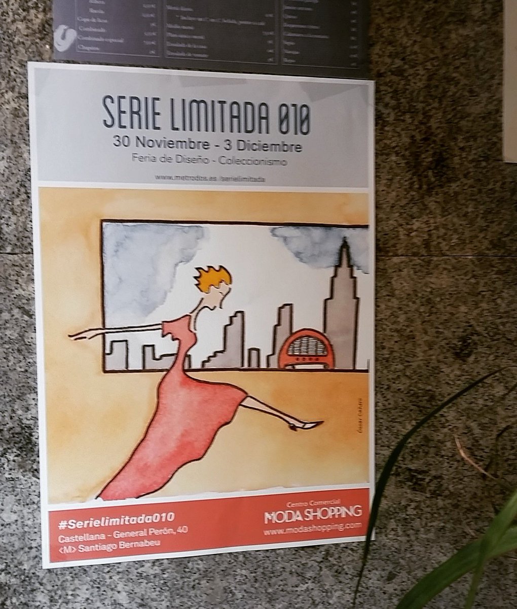 Serielimitada01's tweet photo. Empieza la campaña de publicidad de #serielimitada010 con #diseño y #coleccionismo en #Madrid #modashopping #azca #exito en la 2a edición  (30/11 al 03/12) https://t.co/OfRBLdQoJc