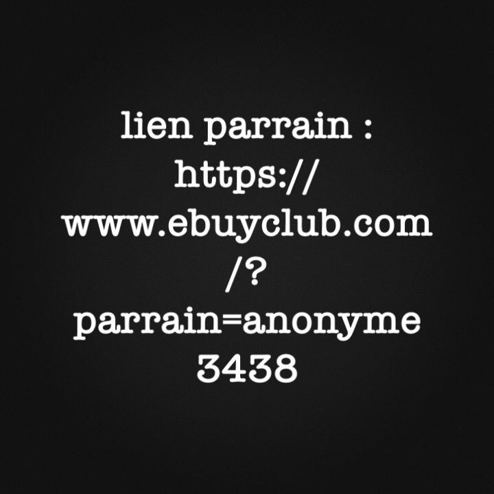 ParraineBuyClub's tweet photo. lien parrain eBuyClub : https://t.co/QvA43oAdeG
#ebuyclub #lienparrain #lien_parrain https://t.co/B8JWeyHQDx