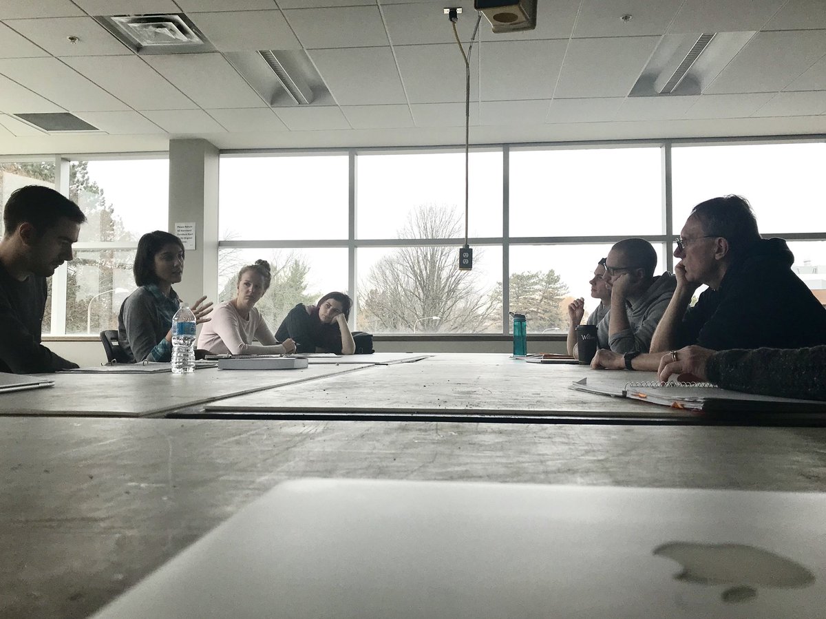 edwardldonato's tweet photo. Great conversations about paradigms shifts in #planning today at our last #PLAN700 live discussion. #UWaterloo https://t.co/Uz9izDKegU