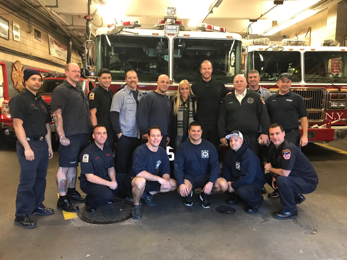 FDNY's tweet photo. Thank you @Mets @Noahsyndergaard for spending your Thanksgiving with #FDNY members at #Engine24 #Ladder5 #Battalion2 https://t.co/ZaMqbmqJOF