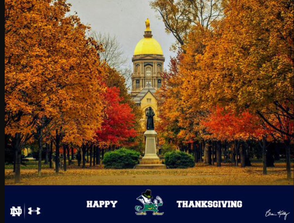 NDWashDC's tweet photo. We’re grateful to our #DCDomer family and all of the volunteers that keep our Club running. #HappyThanksgiving #NDFamily https://t.co/HryvnKX48C