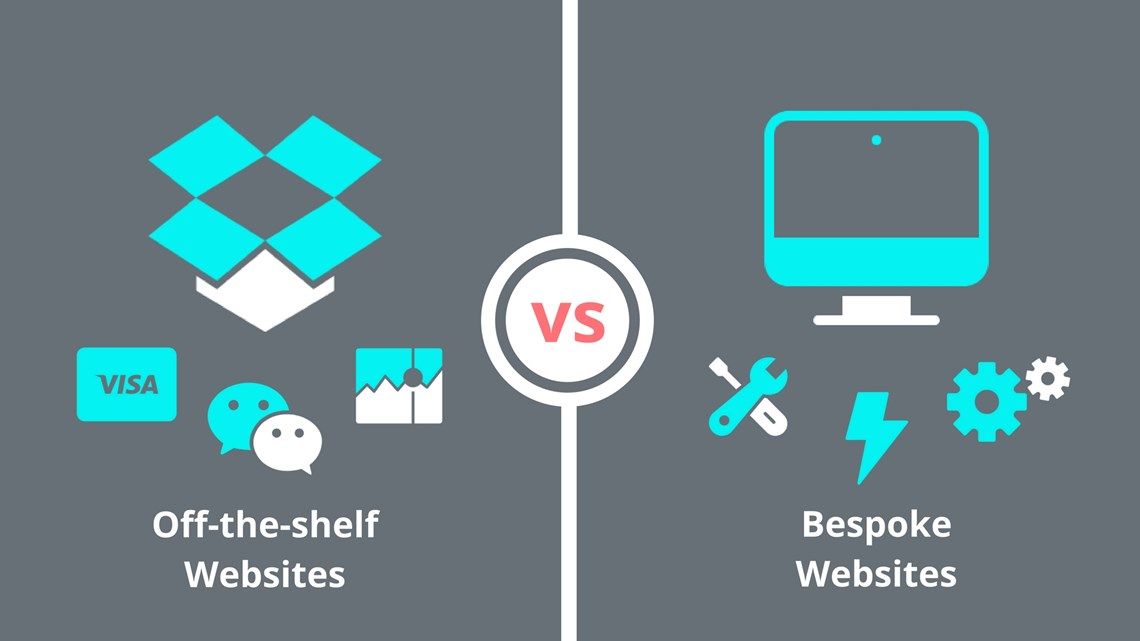 ptburch's tweet image. A comparison of bespoke vs off-the-shelf websites with pros and cons for each. buff.ly/2BezCKt #Webdesign #webdev #webdevelopment #WordPress #umbraco