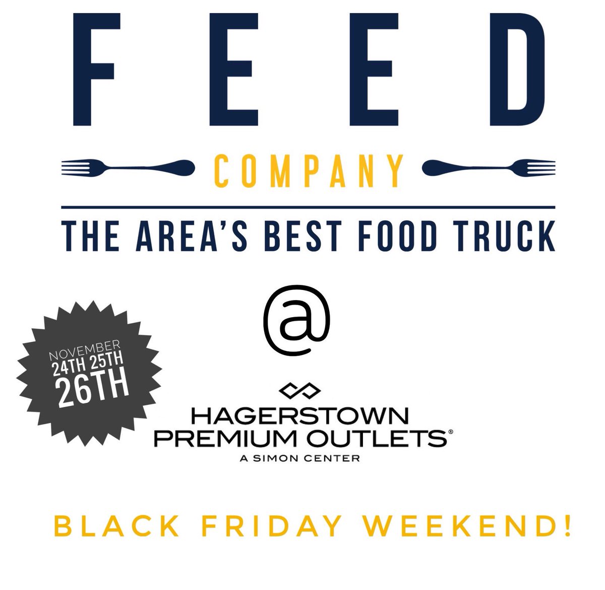 ⭐️⭐️⭐️This weekend Fri-Sat-Sun⭐️⭐️⭐️
Come out and see us for some delicious food!
We are at <a href="/HagerstownPO/">Hagerstown PO</a> (the outlets)! Find us near Eddie Bauer, Calvin Klein, banana republic, and Kate Spade stores!  See ya soon!