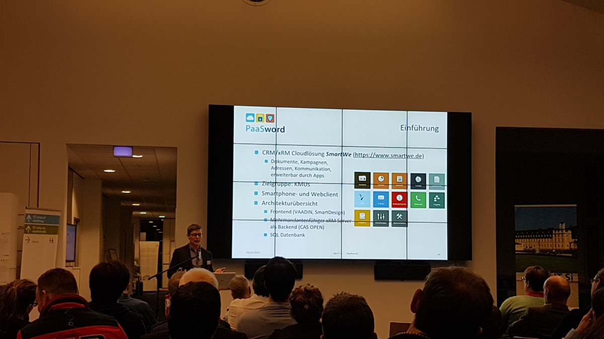 rasty1611's tweet photo. @ KA-IT-Si 2017: Industry-oriented event - Sebastian Schork presents the PaaSword pilot of @cassoftware - A secure cloud-based ERP/CRM application @PaaSwordEU @OLISTICRisk https://t.co/LcVnv8gtkS