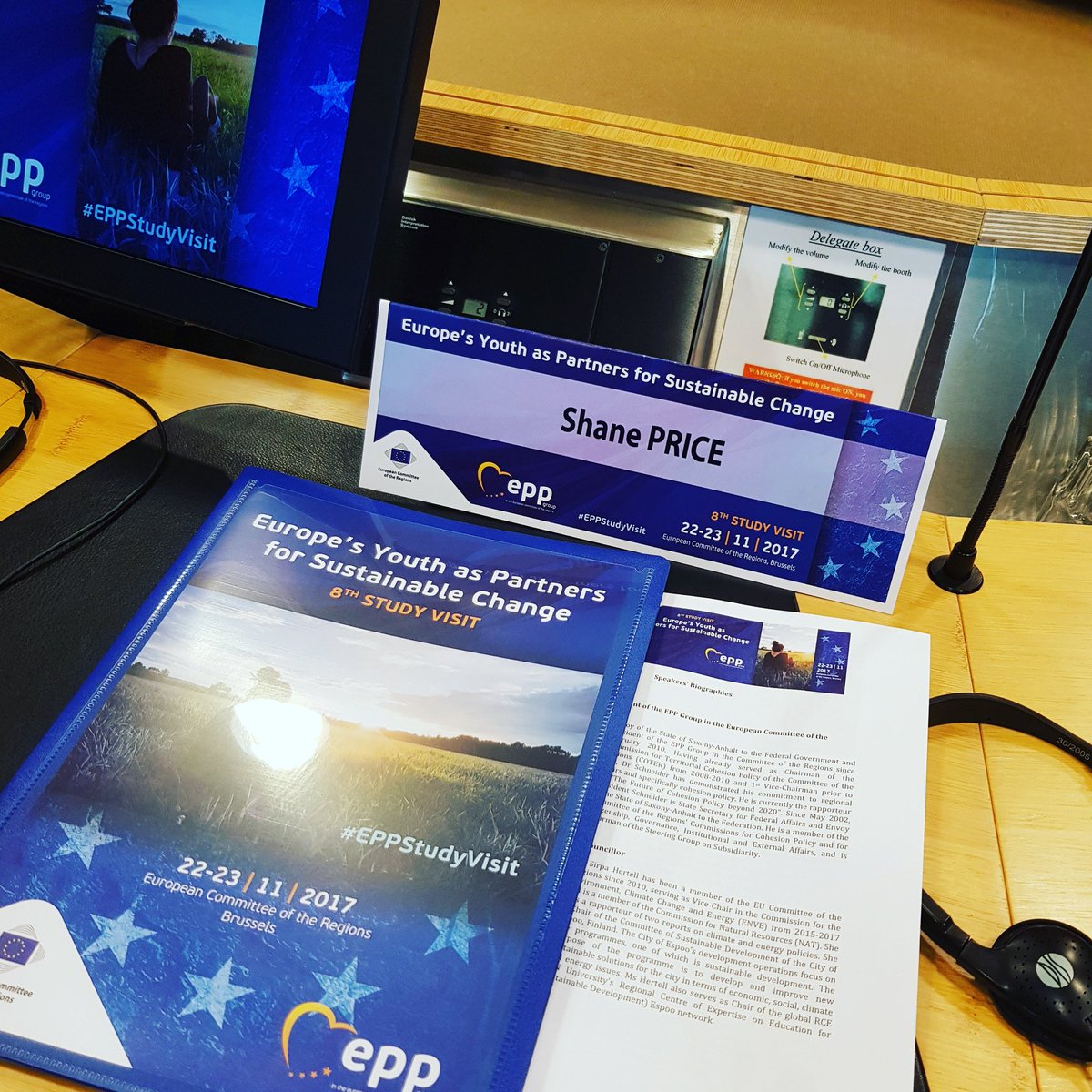Shane_Price96's tweet photo. Had a fantastic time at the #EPPStudyVisit organised by @EPP_CoR. Hopefull about the future of climate change. https://t.co/8Sy66oUVCe