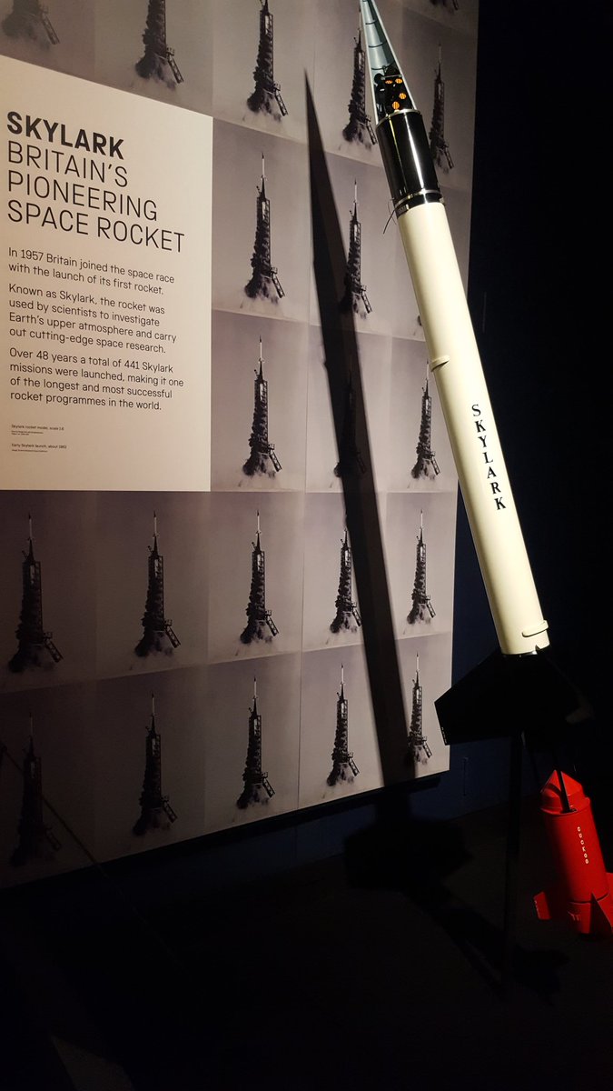 Skyrora_Ltd's tweet photo. It's been a busy week so far & we've still got Launch UK tomorrow. Still, there's always time to visit an old friend #space17 #blackarrow @sciencemuseum https://t.co/7hzP3oBvcj