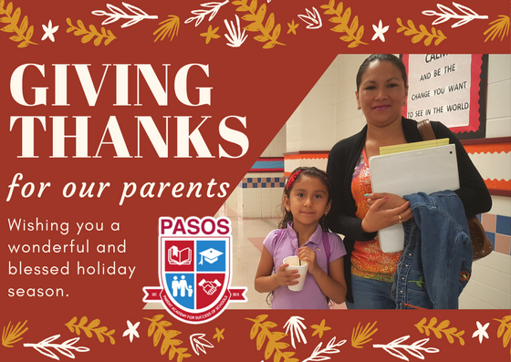PASOSparents's tweet image. Wishing you a wonderful and blessed #Thanksgiving, from our PASOS family to yours.