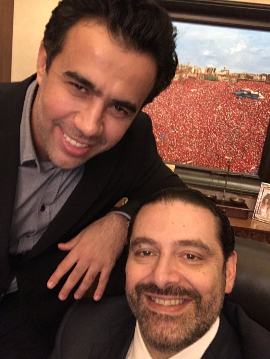 saadhariri's tweet photo. إليّ عّم يسأل عن عقاب وينه ، هو هون معي 😎 https://t.co/XxmGzOfxUb