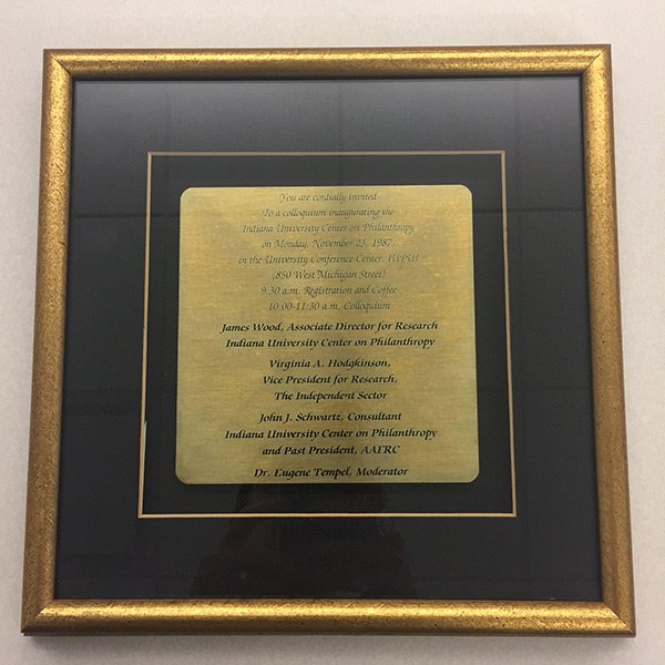 IUPhilanthropy's tweet photo. #TBT The Center on Philanthropy (now Lilly Family School of Philanthropy) was born 30 years ago today! #LFSOP30 https://t.co/DXJgFQauDg