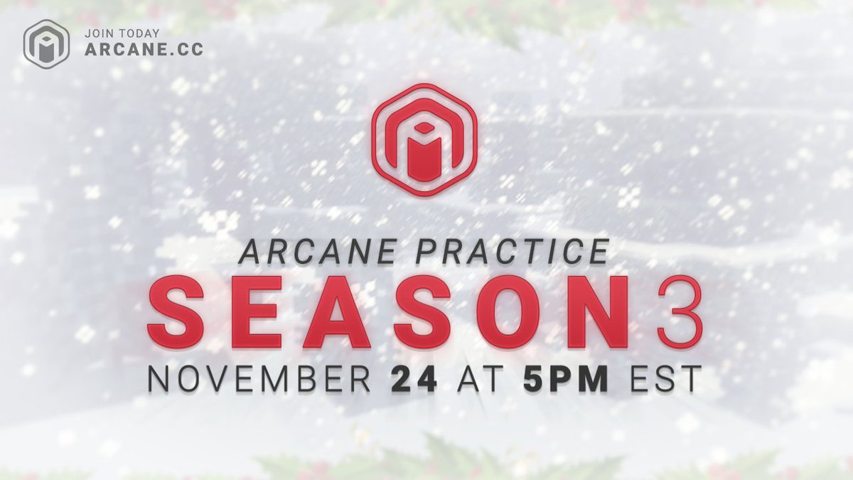 ArcaneCC's tweet image. Arcane Practice Season 3 is almost here!😱🏵️

Join us TOMORROW at 5PM EST!🎉

We will be hosting a 1v1 Tournament for $100, all players can join!💵
---
HCF SOTW will begin this SATURDAY at 1PM EST.⏰

- 8-Man, No allies!❌

RT+Follow for a chance to win LEGEND RANK!🏵️