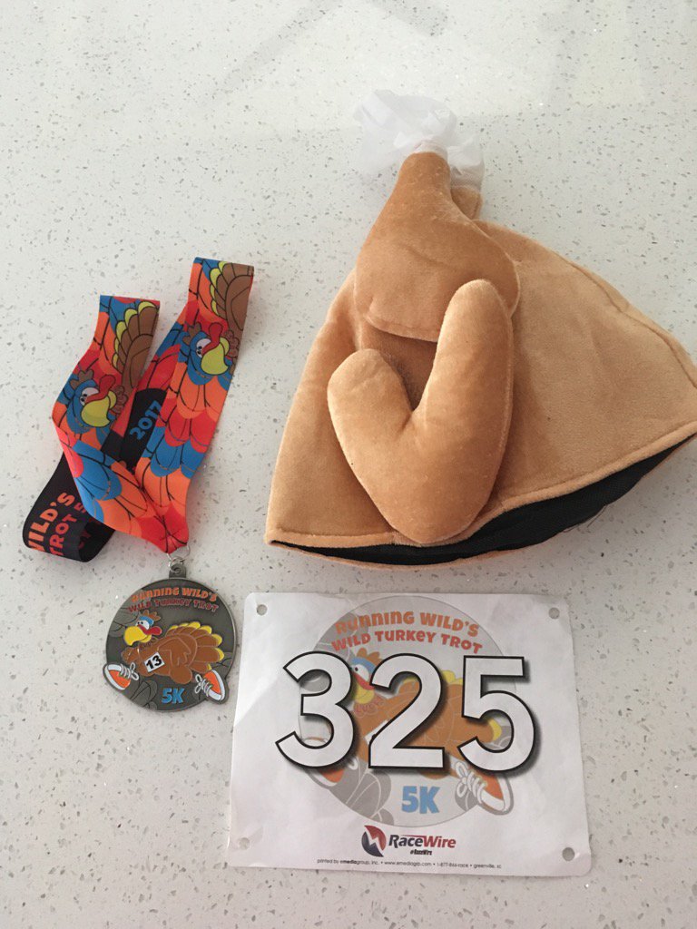 Palm Springs 5k Turkey Trot done! 23:52 #letthefeastbegin #missedmyrunningpartner