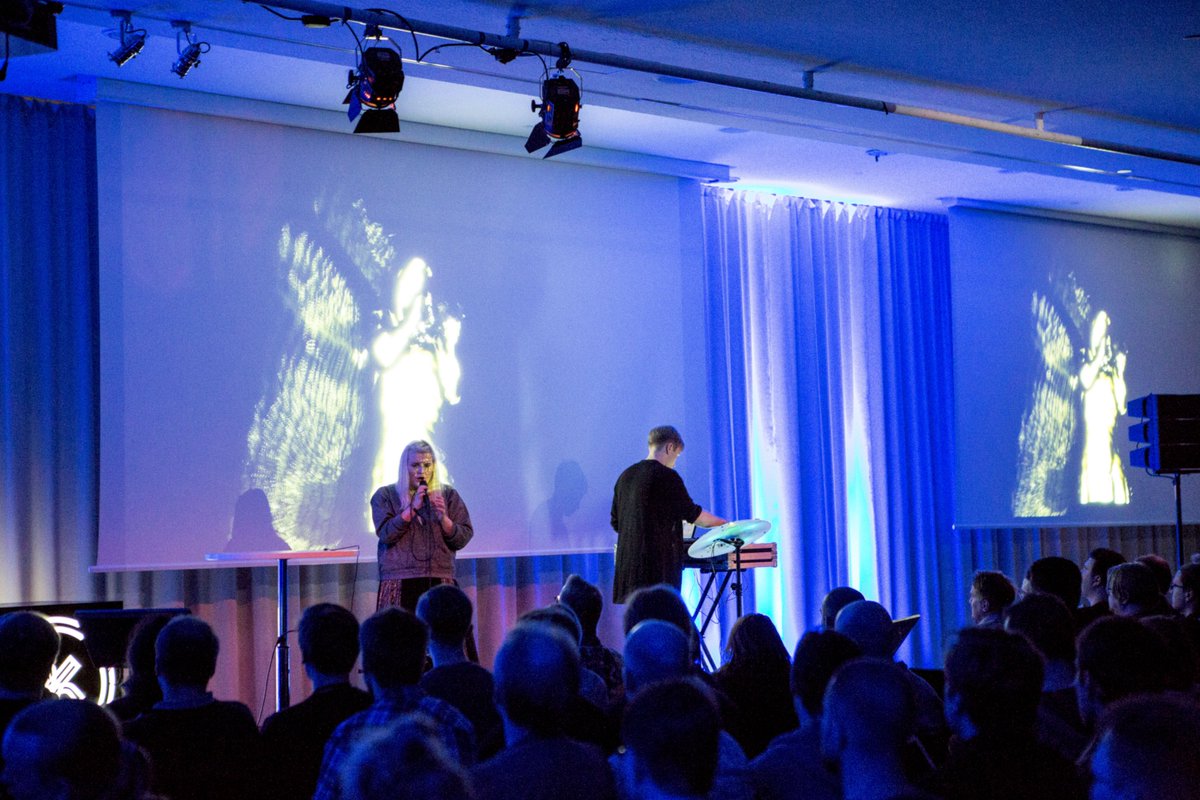 hackJunction's tweet image. In the opening ceremony of Hack\Talks we got to see an inspiring show by Phantom! ✨ They combine music, sounds, tech and arts in their performances. Go check them out -&amp;gt; @wrphantom