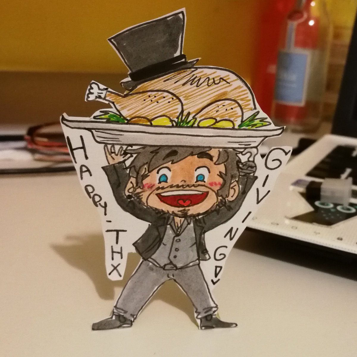Chookers38's tweet photo. Guess who is coming back from the dead to wish ya all a Happy Thanksgiving?? #Hookers #TinyHook https://t.co/ge0INUpNJA