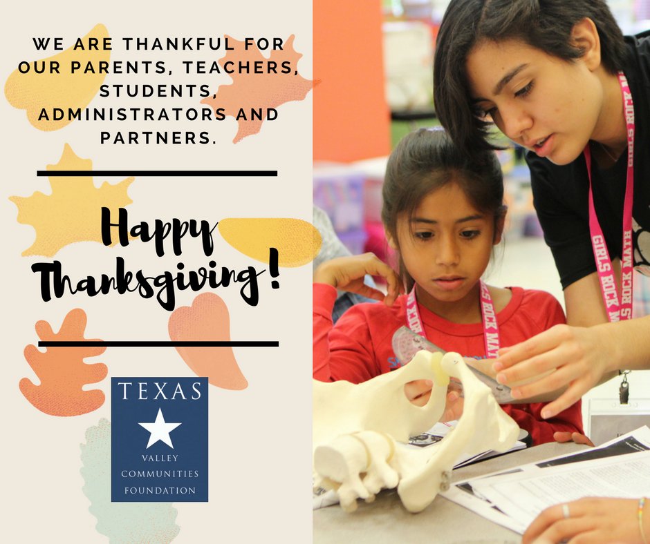 TXCommunities's tweet image. Today, we are thankful for our parents, teachers, students, school administrators and partners. Have a wonderful Thanksgiving from our family to yours!
