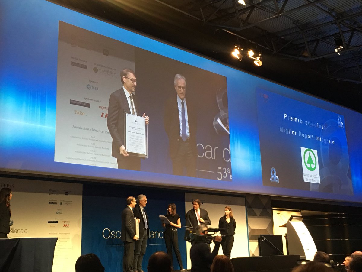 1DanieleDAmico's tweet photo. Comunicazione e report integrato, se ne parla ora all’#oscardibilancio @Ferpi2puntozero. Non è obbligatorio ma porta maggiore valore alle aziende. Vincitrice del premio 2017 l’Aspiag Service S.r.l #finanza #comunicobene https://t.co/1qKPmKTgTr