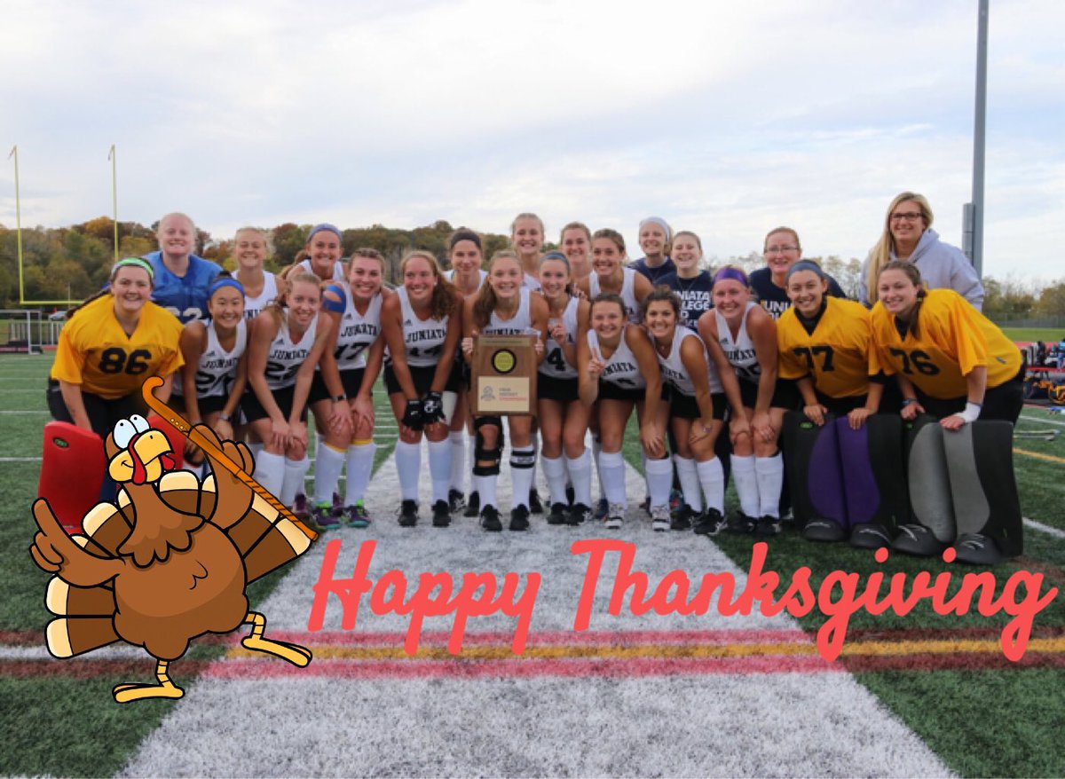 JCFieldHockey's tweet photo. Happy Thanksgiving from our family to yours. So thankful for our players, coaches, and our awesome sport! #JCFH #AndScore #AndEatTurkey π¦πππ https://t.co/iJvRUIEDRD
