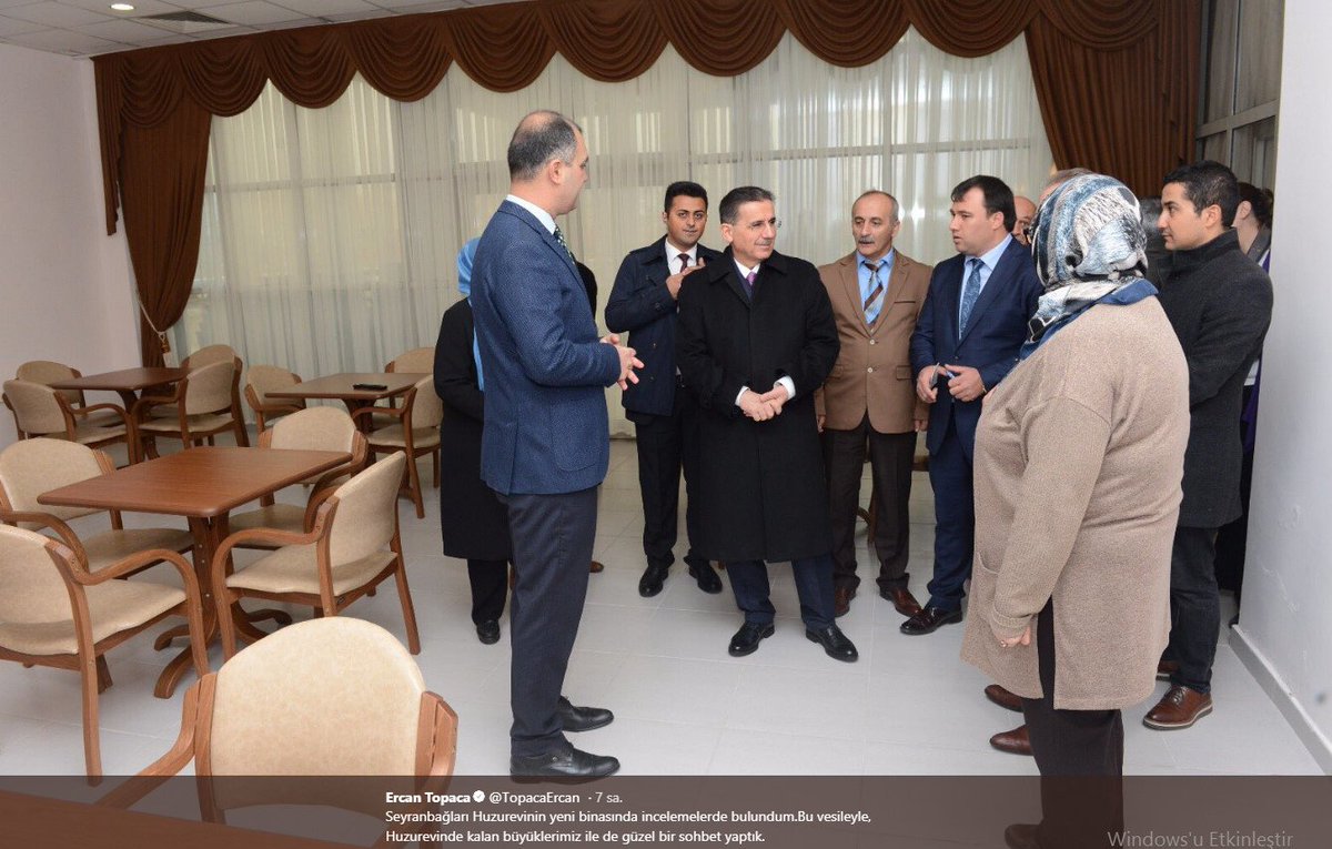 Seyranbağları Huzurevinin yeni binasında incelemelerde bulundum.Bu vesileyle, Huzurevinde kalan büyüklerimiz ile de güzel bir sohbet yaptık.