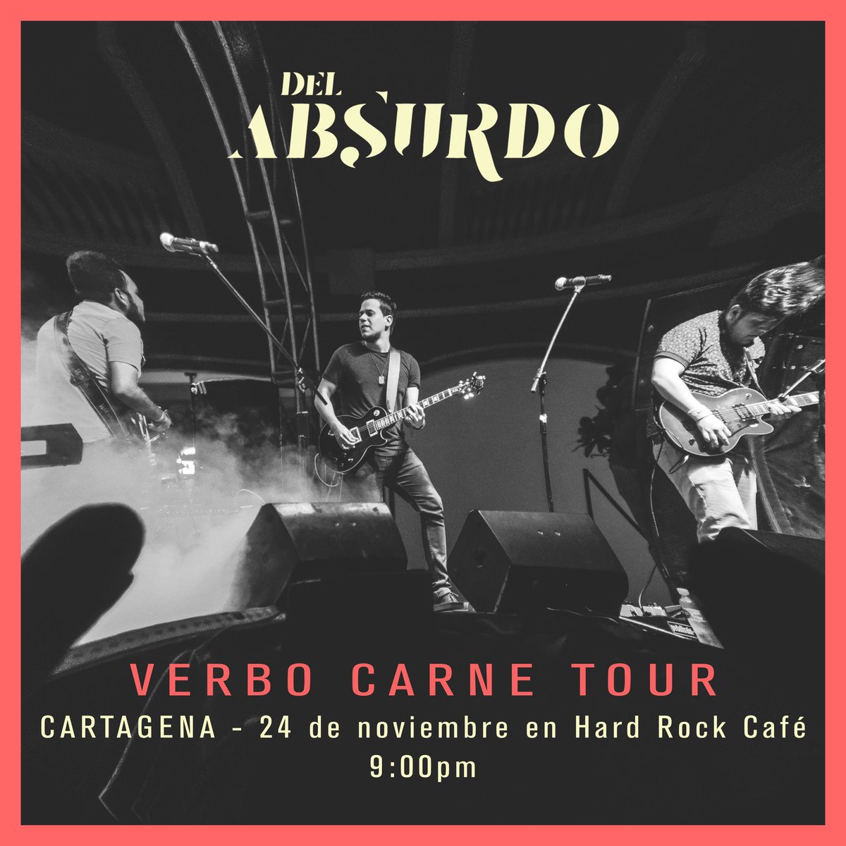 DelAbsurdoRock's tweet photo. ¡Absurdos en Cartagena! ¡Mañana vamos a estar en el @HardRockCart presentándoles nuestro #AbsurdoRock! ¿Quién nos lleva a pasear por la ciudad amurallada? https://t.co/jsfBfLFhl3
