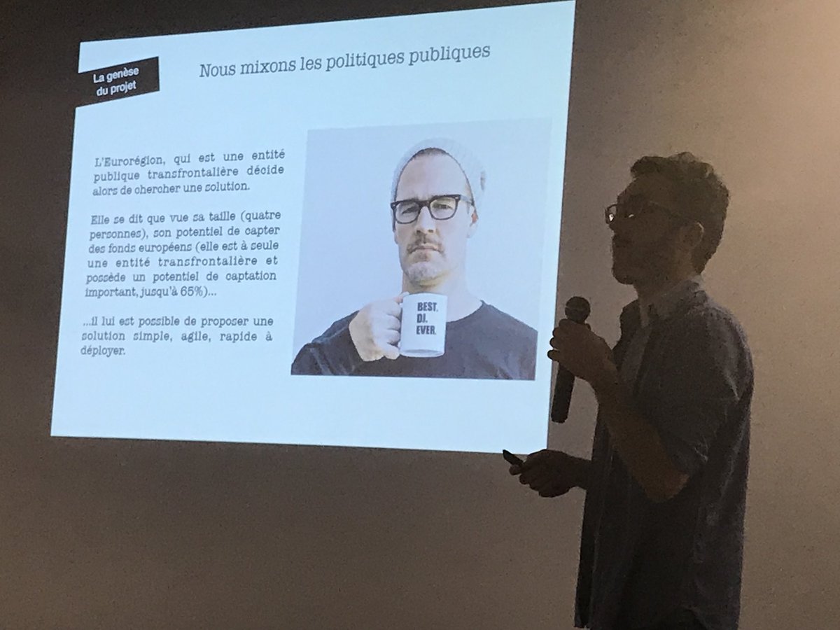 bbilloud's tweet photo. Meetup #OpenTransport prez @juliendelabaca présente le portail d’information voyageur multimodale @transfermuga qui traverse les frontières avec des briques #opensource #opendata #OpenStreetMap #Navitia https://t.co/ndte40e7tV