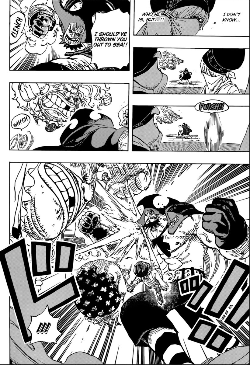 Brothere Onepiece ワンピース Chapter 6 Oven Begins Waging War Against Bege Chiffon Pound Attempts To Face Oven Sanji Is In Disguise And Saved Chiffon With Amazing Speed Carrot