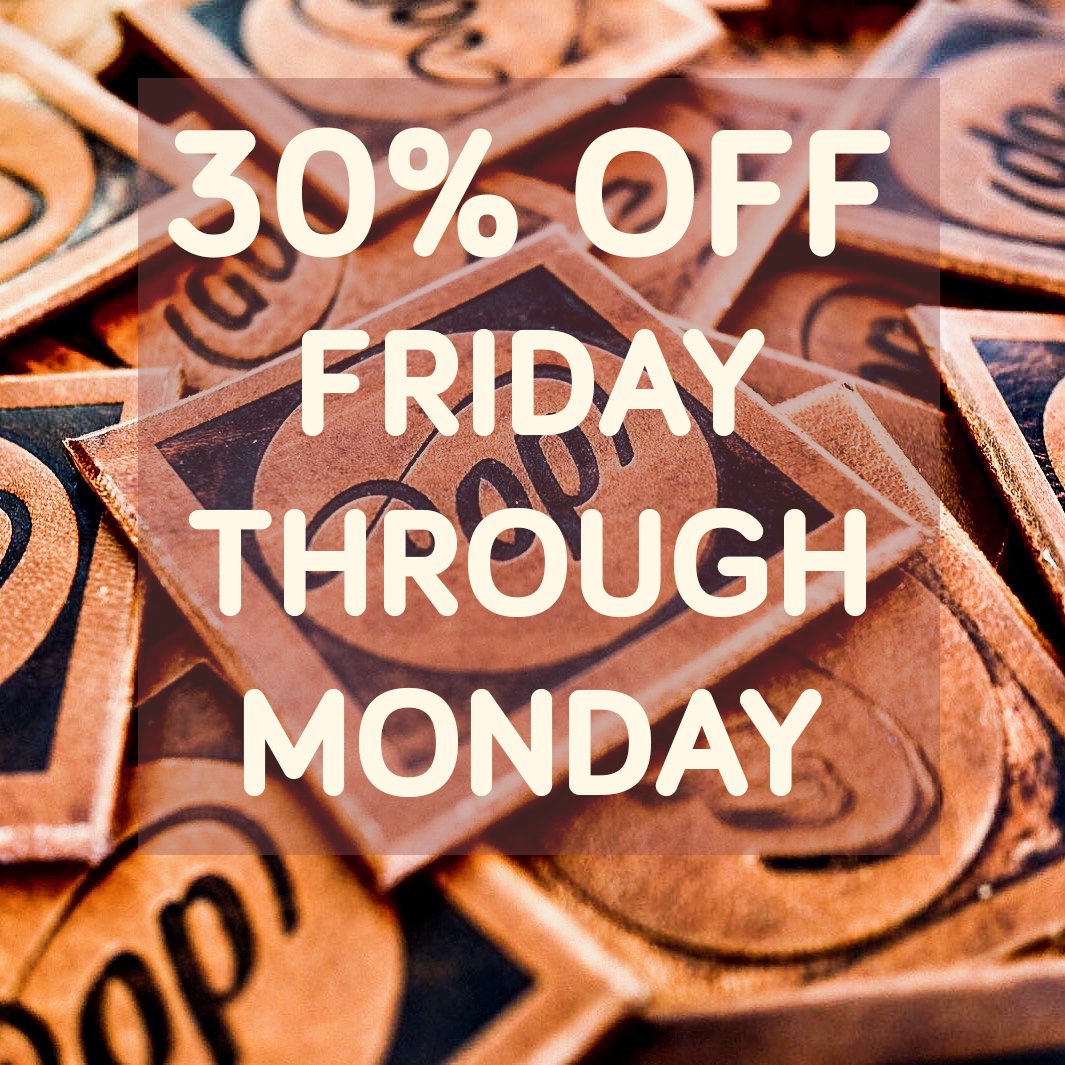 oldpassion_ch's tweet photo. ***USE CODE: OP-BF17***
our #blackfriday sale begins tonight at midnight and runs through Monday at midnight! 30% off EVERYTHING IN THE SHOP. If you’ve been waiting to place an order, this is your moment! USE CODE: OP-BF17 #sale #oldpassion #leathergoods #passion #love https://t.co/MIQ95PtjqH