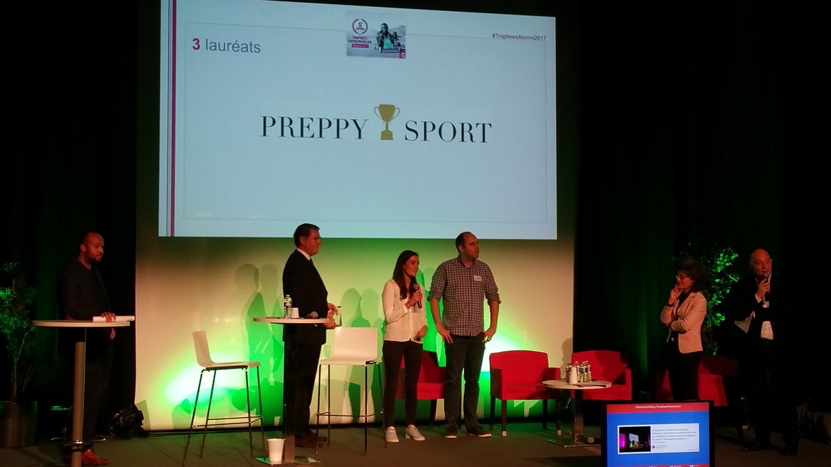 Geryoutubeur's tweet photo. A la soirée #OMANAGERS35 sont remis les #TropheesAlumni2017 / bravo aux lauréats #Biosency #Drompy ("Qd on monte une boîte il ft tout réapprendre !") et @PreppySport / des startups à suivre... #Rennes #Bretagne CC @Club_CBC35 https://t.co/1alcHkfKuB