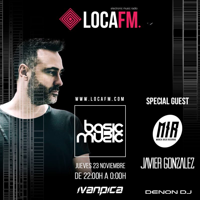 BasicMusicRadio's tweet photo. Tonight our special guest on @BasicMusicRadio from @destinoIbiza mr Javier Gonzalez @monzarecords 
Live interview and exclusive set 22:00 CEST @locafm https://t.co/R2Fcj0rgOD