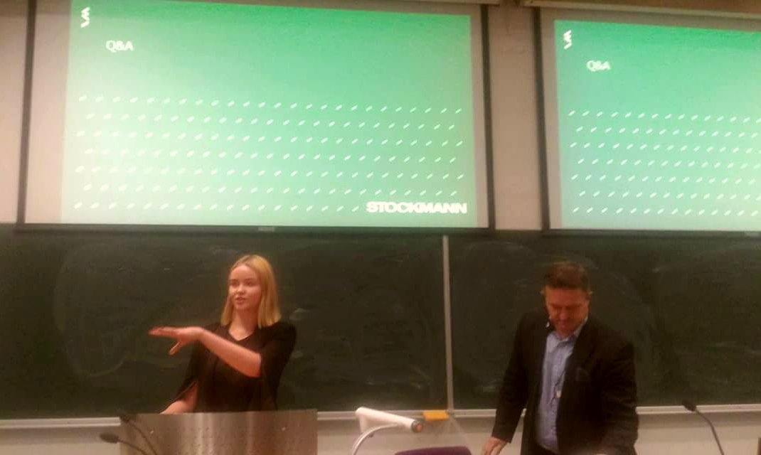 iidamalla's tweet photo. At #LeadershipForChange talk, hosting Stockmann's @LauriVeija . An interesting afternoon! https://t.co/gOw4omCe78